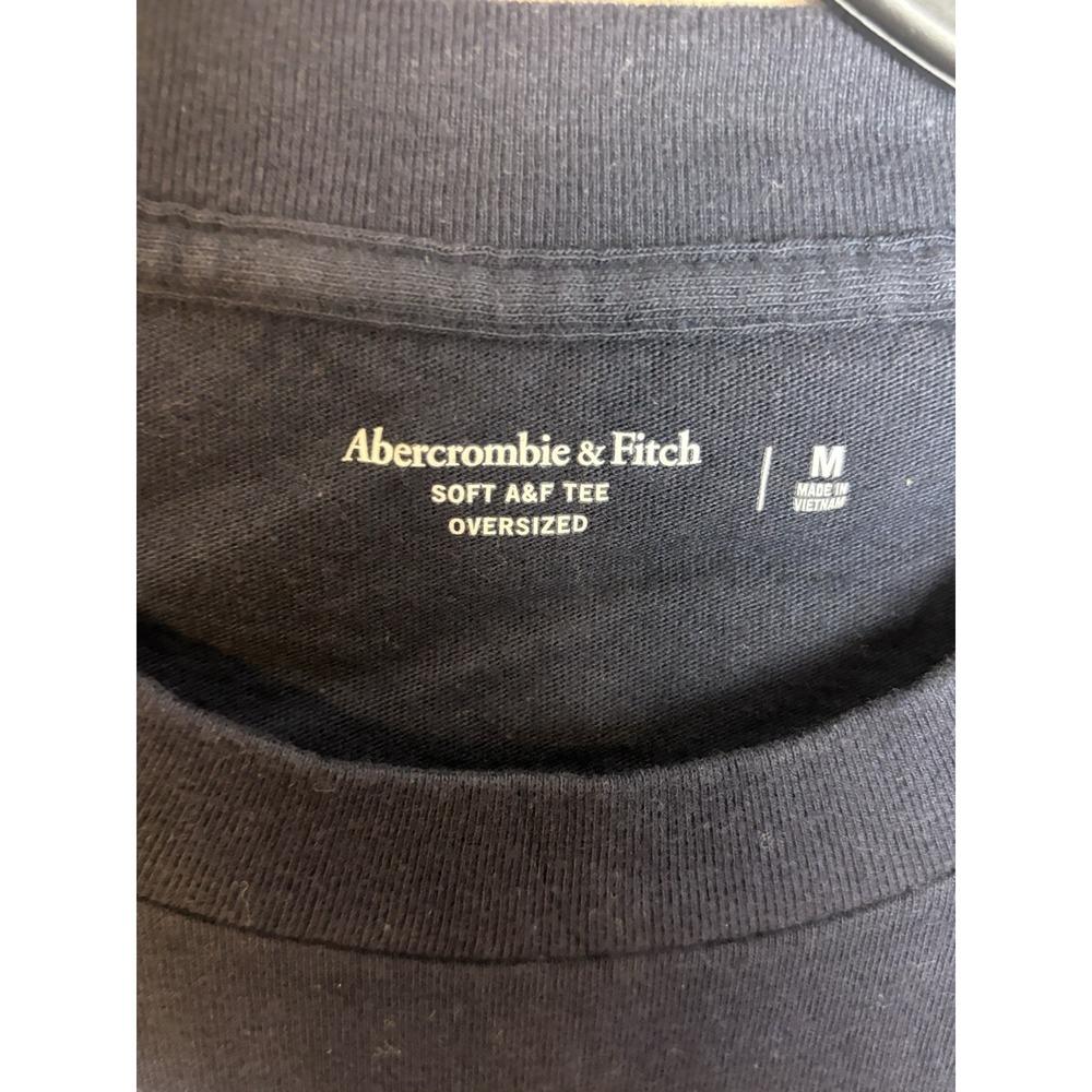 Abercrombie & Fitch Long-Sleeve Ski Graphic Tee Men's Soft T-Shirt Navy NEW Med - Picture 4 of 10